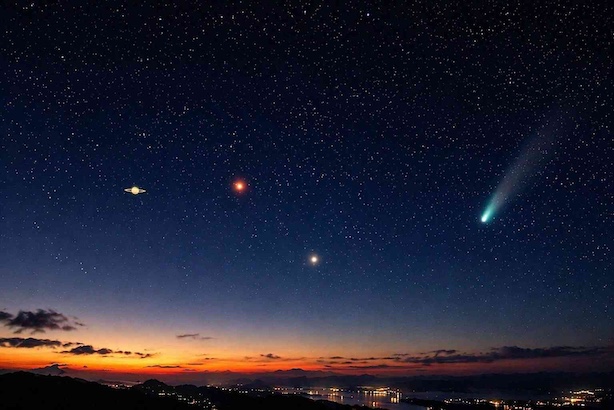 【2026年4月】惑星パレードとパンスターズ彗星が同時出現 最接近はいつ？明け方...